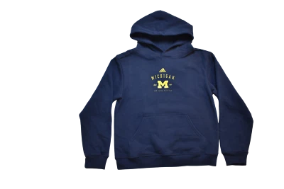 Moletom com capuz Adidas NCAA Youth Girls Michigan Wolverines Ann Arbor novo M, G - Imagem 1 de 4