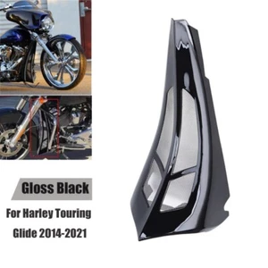 Black Stretched Tall Chin Spoiler Scoop For Harley Touring Road Street Glide - Bild 1 von 10