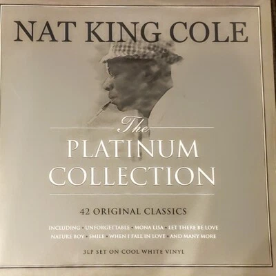NAT KING COLE THE PLATINUM COLLECTION 3 LP SET " WHITE VINYL " " NEW, SEALED " - Image 1 of 2