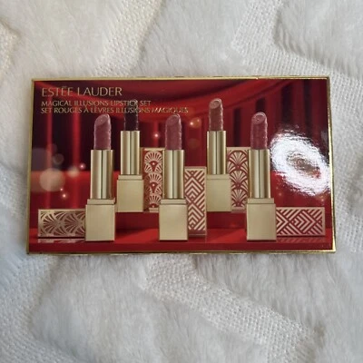 Estee Lauder Magical Illusions Holiday Lipstick Set - 5 Full Size - Limited Ed - Image 1 of 4