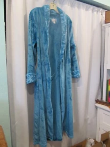 ROBE LADYS OSCAR DELA RENTA P/M TÜRKIS FARBE ROSEN ZWEIFARBIGER KRAGEN - Bild 1 von 6