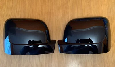 GLOSS BLACK WING MIRROR COVERS FITS RENAULT TRAFIC VAN 2014+ X82 VAN TRAFFIC  - Image 1 of 3