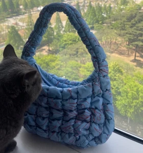 COS Quilted Mini Bag Light Blue 1157171002 - Picture 1 of 1