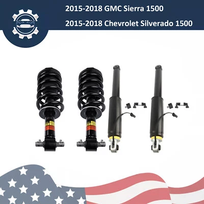 Conjunto de puntales amortiguadores delanteros y traseros para Chevy Silverado GMC Sierra 1500 15-18 Foto 1 de 4