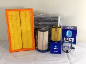 KIT 4 FILTRI TAGLIANDO UFI AUDI A3 1.6 1600 TDI TURBO DIESEL GASOLIO 77 81 KW 8V - Foto 1 di 1