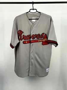 90's Atlanta Braves Majestic Baseball MLB Jersey Shirt size L - Picture 1 of 8