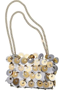 Rabanne X H&M - Women’s Silver Gold SEQUIN DISC BAG NEW NWT PACO Handbag - Picture 1 of 1