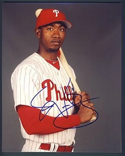 Foto autografiada/firmada de Domonic Brown Phillies 8x10 124548 Foto 1 de 1