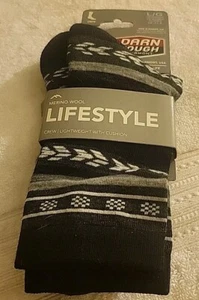 Darn Tough Women's Bronwyn Crew Lightweight Cushion Lifestyle Sock Black L/G - Picture 1 of 3