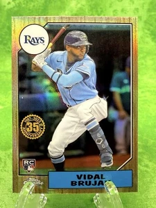 Vidal Brujan RC - 1987 Topps All-Star - 2022 Topps Chrome #87BC-17 Tampa Bay Ray - Picture 1 of 10