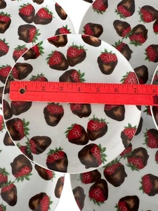 Set 12 Piatti da Dessert Reparto 56 Cioccolato Fragola 7" Made In Japan Taglio - Foto 1 di 5
