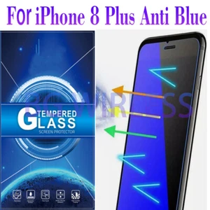 Funda protectora de pantalla de vidrio templado anti-luz azul amigable para iPhone 8 Plus - Imagen 1 de 11