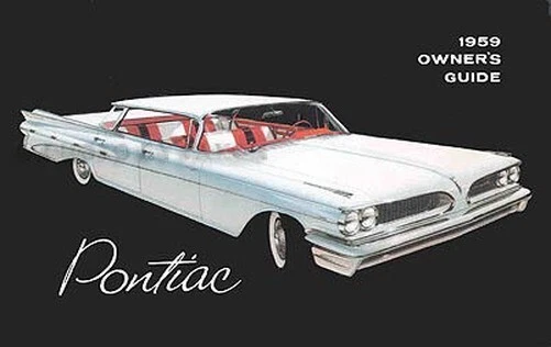 1959 Pontiac Proprietari Manuale 59 Bonneville CATALINA Stella Chief Guida Libro - Immagine 1 di 1