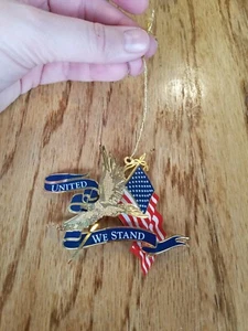 UNITED WE STAND Baldwin Ornament Remembrance September 11, 2001 Soaring Eagle  - Picture 1 of 6