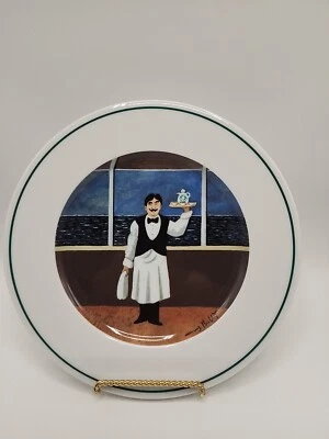 Plato de ensalada Guy Buffet "Crystal Cruises" 8 1/8 pulgadas - Tiempo de té - Como nuevo  Foto 1 de 3