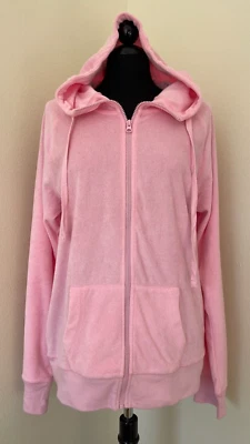 Earth Yoga Rosa Lavado Cremallera Terry Sudadera con Capucha Algodón Orgánico Talla XL Nueva Con Etiqueta Foto 1 de 4