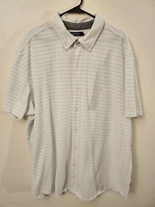 Nautica Poloshirt Herren Gr. 3XL weiß/hellblau gestreift Freizeit Kurzarm - Bild 1 von 8