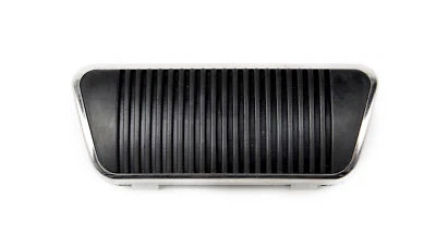  Pastilla de pedal de freno con moldura de acero inoxidable 1965 1966 1967 Ford Mustang transmisión automática Foto 1 de 4