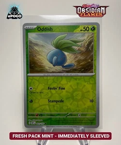 Oddish 001/197 Reverse Holo Pokemon TCG Obsidian Flames Card MINT SHIPPED TODAY - Picture 1 of 2
