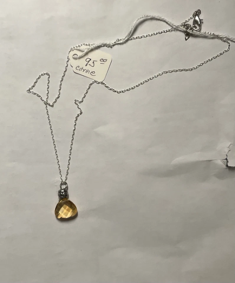 Collar colgante de citrino de corte cojín | ¡Gran oferta a precio de venta!! Foto 1 de 4