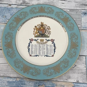 Aynsley Collectible Plate-Queen Elizabeth II Silver Jubilee-Kings & Queens-27cm - Picture 1 of 14
