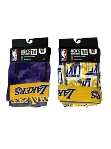 Calzoncillos boxer LA Lakers NBA para hombre 2 pares talla M Active Flex transpirable polispandex - Imagen 1 de 4