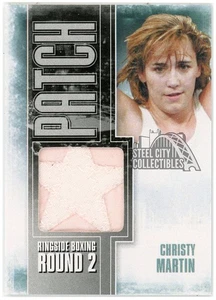 Christy Martin 2011 ITG Boxing Silver Fight-Worn Patch #P-15 (B) - Picture 1 of 2