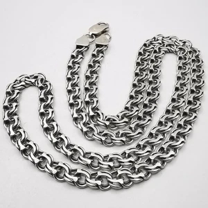 Vintage 925 Sterling Silver Signed Jewelry Chain, Rare Collectible 26.14g - Picture 1 of 8