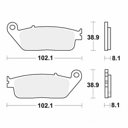 Pastillas de freno TRW estándar MCB598 para Cagiva Gran Canyon 1997-2000 Foto 1 de 1