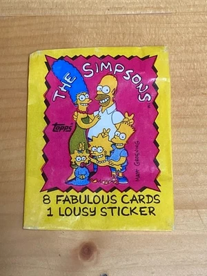 THE SIMPSONS TOPPS - 1990 - WAX WRAPPER - Image 1 of 2