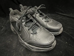 Nike Air Monarch IV Triple Black Herren Größe 12 415445-001 Top Zustand - Bild 1 von 12