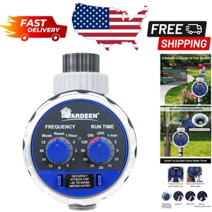 Timer Irrigazione Giardino Versatile con Filtro in Acciaio Inox - 3,15x4,72 Pollici - Foto 1 di 9