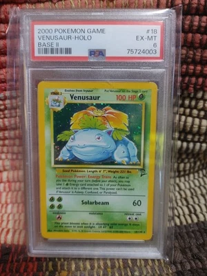 Pokemon 2000 PSA 6 Base Set 2 Venusaur Holo 18/130 - Image 1 of 2