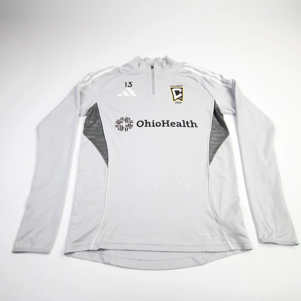 Pullover Columbus Crew Adidas para hombre gris claro usado Foto 1 de 1
