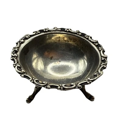 Vintage Wallace Sterling Silver Salt Cellar Louis XIV Pattern (Gorham Copy) 12g - Image 1 of 4