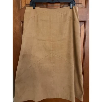 Falda Larga Talbots Imitación Gamuza Para Mujer Talla 14 Tostada Forrada Media Longitud Occidental Informal Foto 1 de 4