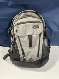 North Face Surge Backpack Adult Gray Commuter Bag Laptop Padded Hike Flexvent - Picture 1 of 12