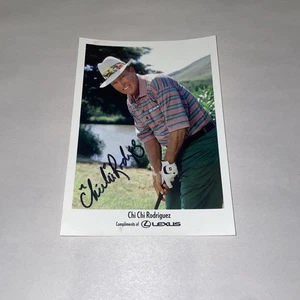 Chi chi Rodriguez Hand Signed Autographed Lexus Golf Promo Photo 5x7 *Deceased - Picture 1 of 2