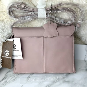 Giani Bernini Small Flap Crossbody, Rose Pink | Leather w Non Leather NWT - Picture 1 of 9