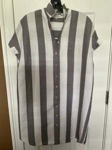 Madewell grau/weiß gestreiftes Shirtkleid Damen M "" - Bild 1 von 4
