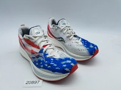 Zapatos para correr Saucony Endorphin Speed 2 EE. UU. estrellas y rayas para mujer talla 8,5 Foto 1 de 4