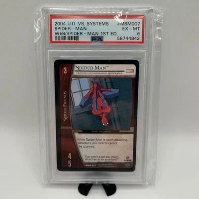 PSA 6 2004 U.D. VS System Web of Spider-Man 1st Edition Spider-Man #MSM-007 - Image 1 of 2