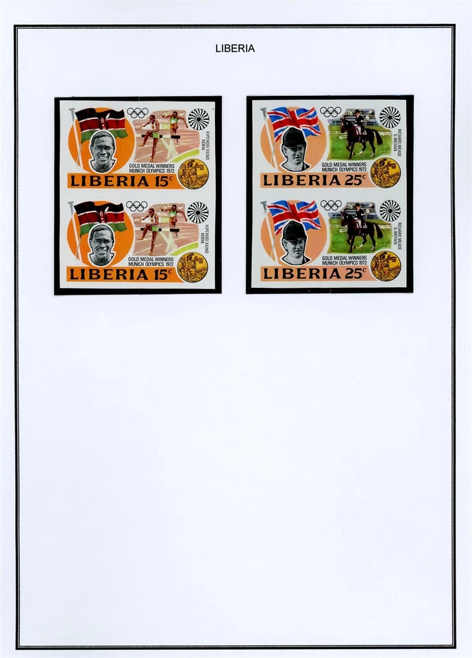 LIBERIA Selections on Album Page Lot #173 - SEE SCAN - $$$ - Image 1 of 1