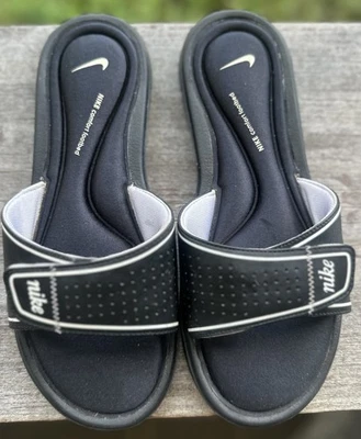 Женские удобные шлепанцы сандалии шлепанцы Nike размер 8 черные 360883-011 - Изображение 1 из 4