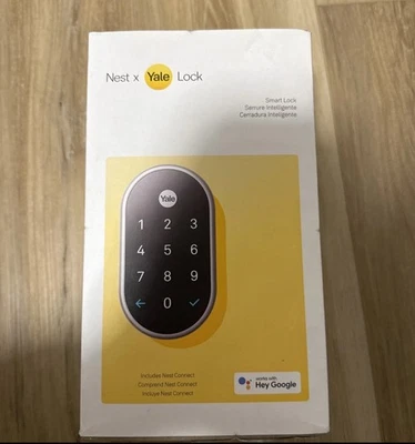 Google Nest x Yale Lock - Tamper-Proof Smart Wifi Bluetooth Deadbolt Lock, New - Image 1 of 4