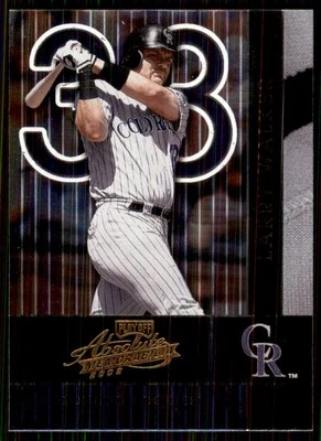 2002 Playoff Absolute Memorabilia #55 Larry Walker Colorado Rockies - Imagem 1 de 2