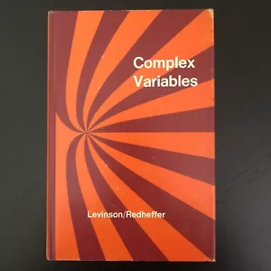 COMPLEX VARIABLES N. Levinson Holden-Day Series RARE 1970 Pre Release HC DJ Book - Imagen 1 de 12