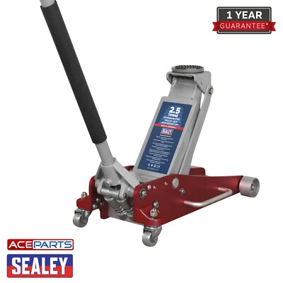 Sealey RJAS2500 2.5tonne Low Entry Aluminium Trolley Jack Rocket Lift/Lifting - Image 1 of 4
