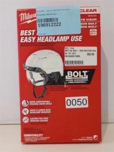 MILWAUKEE 48-73-1411 BOLT Eye Visor • CLEAR DUAL COAT • ANSI Z87.1+ • NEW - Picture 1 of 7
