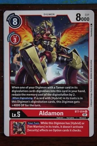 Juego de Cartas Digimon CCG: "Aldamon" BT7-014 U - Imagen 1 de 1
